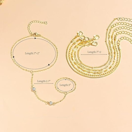 18K Gold Plated Small Cross Bracelet for Women | Tiny Cute Cross Bracelets | Beaded Bracelet | Hip Hop Knot | Hand Chain Bracelets | Gold Jewelry Gifts for Women